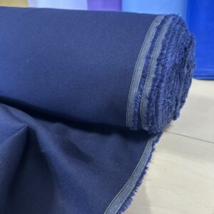 Лён вискоза темно синий